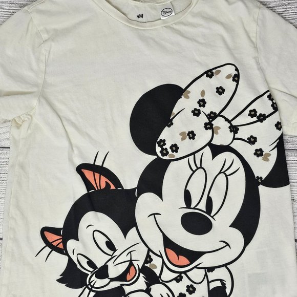 H&M Printed Minnie Mouse Girls‎ Tee Size 8/10 years - Picture 1 of 4